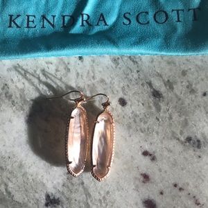 Kendra Scott Rose Gold Statement Earrings